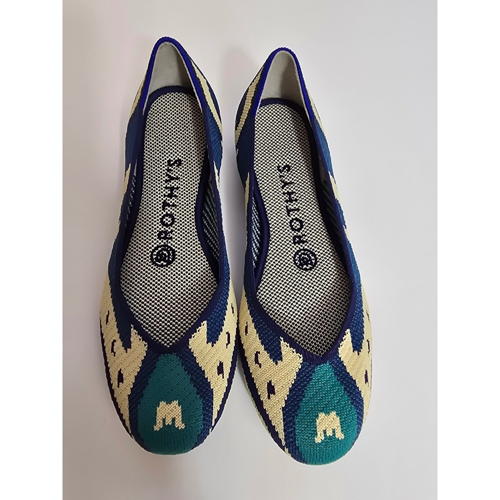 Rothy's The Flat Shoes Moroccan Blue Knit Women's Size 6 New RETIRED RARE - Picture 8 of 10